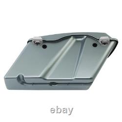 Hard Saddlebag Trunk withChrome For Road King Street Glide Road Glide 94-13 Silver