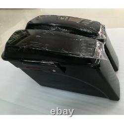 Hard Saddlebag Vivid Black For Harley Touring 1994-2013 Road King Street Glide