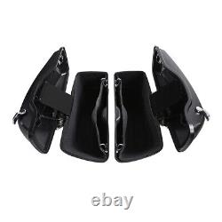 Hard Saddlebags Fit For Harley Road King Street Glide 2014-2024 2021 Black Denim