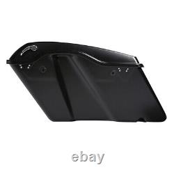 Hard Saddlebags Fit For Harley Road King Street Glide 2014-2024 2021 Black Denim