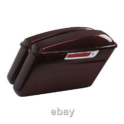 Hard Saddlebags Fit For Harley Street Road King Glide 2014-2024 Twisted Cherry