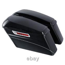 Hard Saddlebags Fit For Harley Touring Road King Street Electra Glide 2014-2022