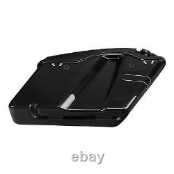 Hard Saddlebags Fit For Harley Touring Street Glide Road King 14-23 Black Quartz