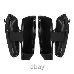 Hard Saddlebags Fit For Harley Touring Street Glide Road King 14-23 Black Quartz