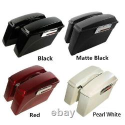 Hard Saddlebags Saddle Bags Fit For Harley Touring Road King Street Glide 94-13