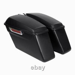 Hard Saddlebags Saddle bags Fit For Harley Touring Road King Street Glide 14-21