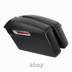 Hard Saddlebags Saddle bags Fit For Harley Touring Road King Street Glide 14-21