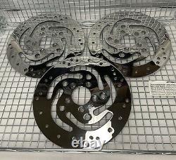 Harley 2000 08 Touring Street Glide Front & Rear Rotors Set Road King (exchange)