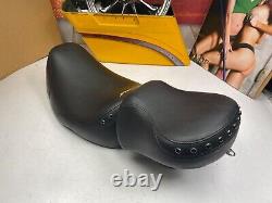 Harley 97-07 Touring Street Road King Stitched Solo & Pillion Seat OEM