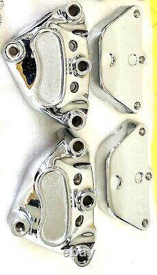 Harley Chrome Front Calipers Touring FLHX 2000-2007 Street Glide Road King Oem