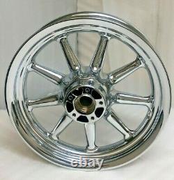 Harley Chrome Street Glide Road King 9 Spoke Front Wheel 00-08 Exchange