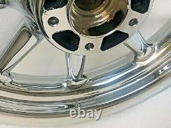 Harley Chrome Street Glide Road King 9 Spoke Front Wheel 00-08 Exchange