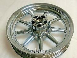 Harley Chrome Street Glide Road King 9 Spoke Front Wheel 00-08 Exchange