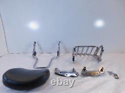 Harley Davidson Touring Road King & Street Glide Chrome Rear Sissybar & Rack