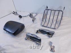 Harley Davidson Touring Road King & Street Glide Chrome Rear Sissybar & Rack