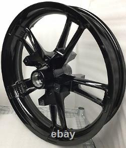 Harley Davison Enforcer Wheels Gloss Black Road King Street Glide #2 (outright)