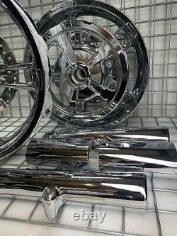 Harley Enforcer Wheels Chrome 2014-19 Road King Street Glide Touring (exchange)