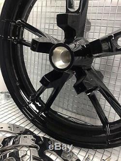 Harley Enforcer Wheels Glass Black 2014 -19 Road King Street Glide (exchange)