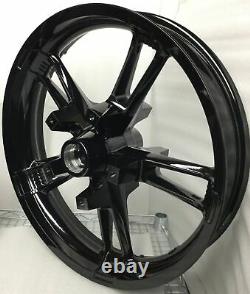 Harley Enforcer Wheels Gloss Black Road King Street Glide #2 (OUTRIGHT)