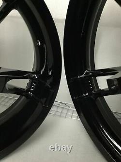 Harley Enforcer Wheels Gloss Black Road King Street Glide #2 (OUTRIGHT)