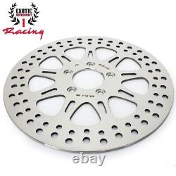 Harley Front & Rear Brake Rotors & Pads Road King Street Electra Glide polished