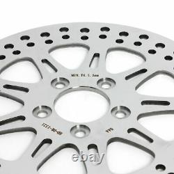 Harley Front & Rear Brake Rotors & Pads Road King Street Electra Glide polished