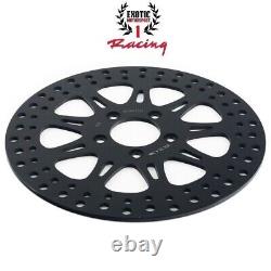 Harley Front Rear & Pads Brake Disc Rotors Road king Street glide 2000-07 Black