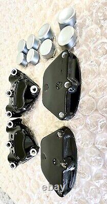 Harley Gloss Black Front Calipers TOURING FLHX 2000-2007 Street Glide Road King