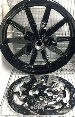 Harley Impeller Front Wheel Gloss Black 2014 Road King Street Glide (exchange)