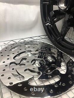 Harley Impeller Front Wheel Gloss Black 2014 Road King Street Glide (exchange)