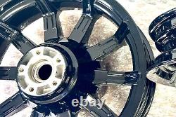 Harley Impeller Wheels Gloss Black 2014 -19 Road King Street Glide Outright