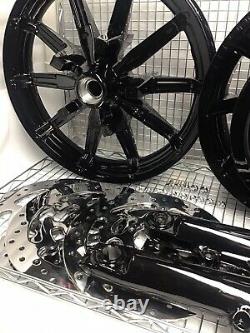 Harley Impeller Wheels Gloss Black 2014 -19 Road King Street Glide (exchange)