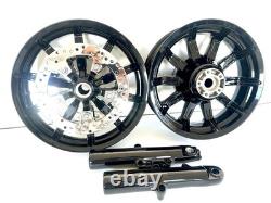 Harley Impeller Wheels Gloss Black 2014-2019 Road King Street Glide Outright