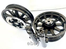 Harley Impeller Wheels Gloss Black 2014-2019 Road King Street Glide Outright