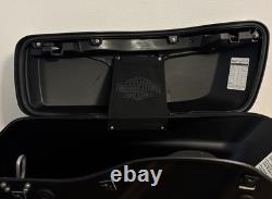 Harley OEM Hard Saddlebags Road King Street Tour Glide 2014-UP Black Denim Used