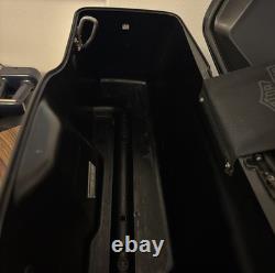 Harley OEM Hard Saddlebags Road King Street Tour Glide 2014-UP Black Denim Used