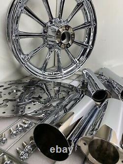 Harley Roulette Wheels Chrome 2009 -19 Road King Street Glide Touring (exchange)