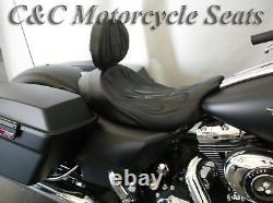 Harley Street Glide Road King Ultra Electra FLHX FLHT C&C Seats Solo WithBackrest