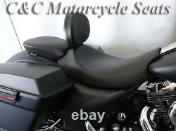 Harley Street Glide Road King Ultra Electra FLHX FLHT C&C Seats Solo WithBackrest