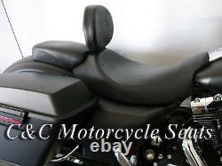 Harley Street Glide Road King Ultra Electra FLHX FLHT C&C Seats Solo WithBackrest