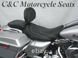 Harley Street Glide Road King Ultra Electra FLHX FLHT C&C Seats Solo WithBackrest