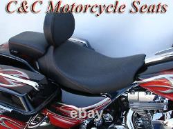 Harley Street Glide Road King Ultra Electra FLHX FLHT C&C Seats Solo WithBackrest