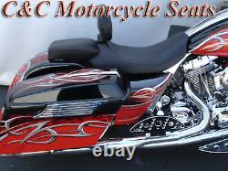 Harley Street Glide Road King Ultra Electra FLHX FLHT C&C Seats Solo WithBackrest