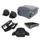 Harley Trunk Backrest Speaker Mount Plate Road King Street Glide 14-24 Grey
