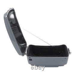 Harley Trunk Backrest Speaker Mount Plate Road King Street Glide 14-24 Grey