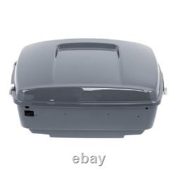 Harley Trunk Backrest Speaker Mount Plate Road King Street Glide 14-24 Grey
