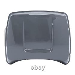 Harley Trunk Backrest Speaker Mount Plate Road King Street Glide 14-24 Grey