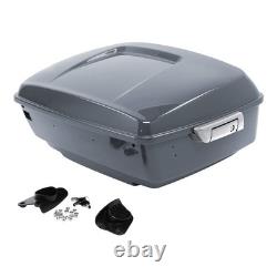 Harley Trunk Backrest Speaker Mount Plate Road King Street Glide 14-24 Grey