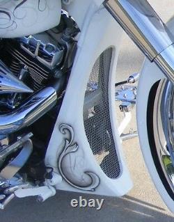 Harley raked big mouth chin spoiler street glide road king ultra classic