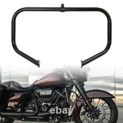 Highway Engine Crash Bar & Footpegs Fit For Harley Road King Street Glide 09-23